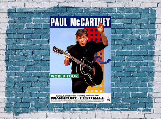 Paul McCartney - Flowers In The Dirt, Frankfurt 1989 - Konzertplakat