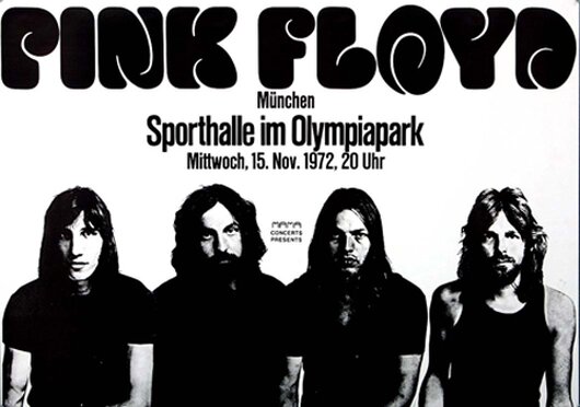 Pink Floyd - Germany, München 1972 - Konzertplakat