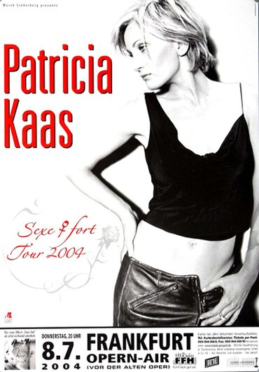 Patricia Kaas - Sexe fort, Frankfurt 2004 - Konzertplakat