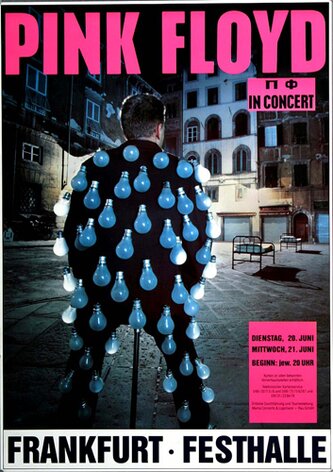 Pink Floyd - Thundersound, Frankfurt 1989 - Konzertplakat