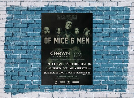 Of Mice & Men - Cold World Part II, Tour 2016 - Konzertplakat