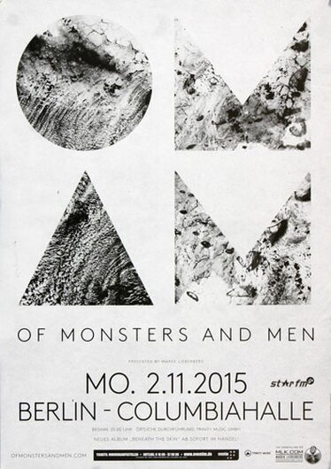 Of Monster And Men - I Of The Storm , Berlin 2015 - Konzertplakat
