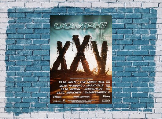 OOMPH ! - XXV , Tour 2015 - Konzertplakat