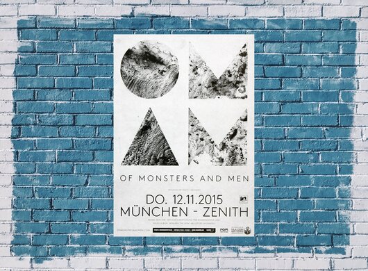 Of Monster And Men - I Of The Storm , München 2015 - Konzertplakat