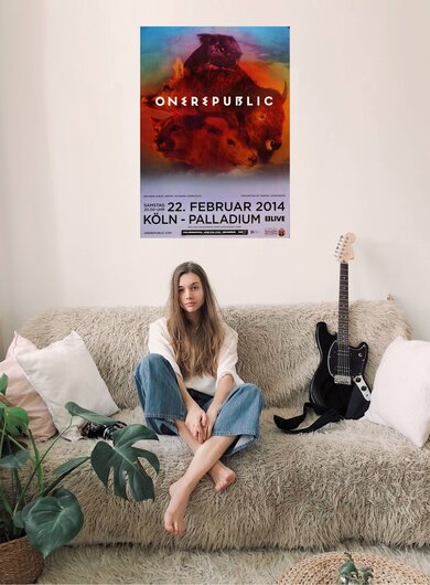 OneRepublic - Light It Up , Köln 2014 - Konzertplakat