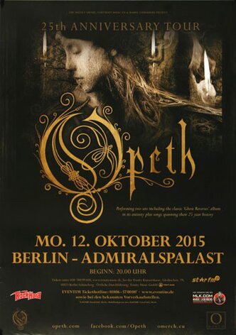 Opeth - Eternity , Berlin 2015 - Konzertplakat