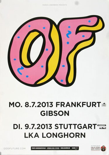 Odd Future - Kill Them All, Frankfurt & Stuttgart 2013 - Konzertplakat