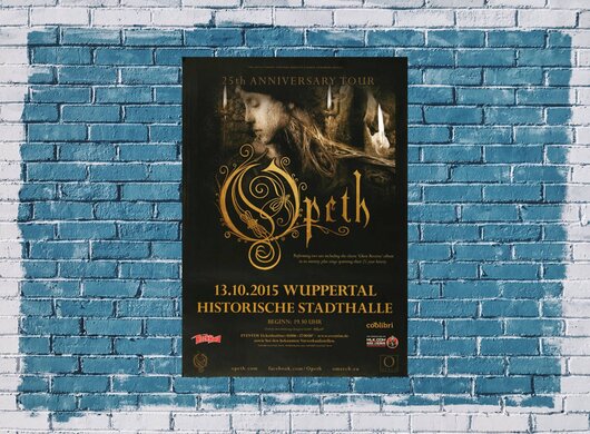 Opeth - Eternity Wup, Wuppertal 2015 - Konzertplakat