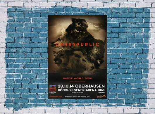 OneRepublic - Native World , Oberhausen 2014 - Konzertplakat