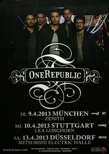 OneRepublic - Love Runs Out , München 2013 - Konzertplakat