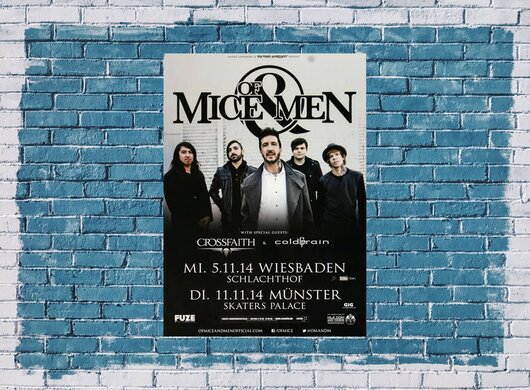 Of Mice & Men - Restoring Force, Wiesbaden & Münster 2014 - Konzertplakat