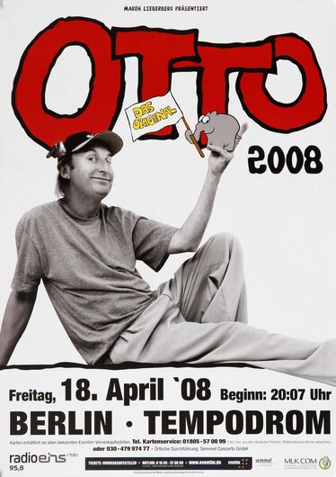 Otto - Berlin, Berlin 2008 - Konzertplakat