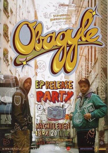 Obagyle - Release Party, Frankfurt 2013 - Konzertplakat