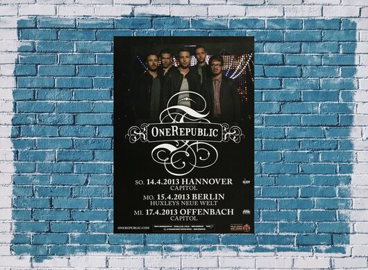 OneRepublic - Love Runs Out , Berlin 2013 - Konzertplakat
