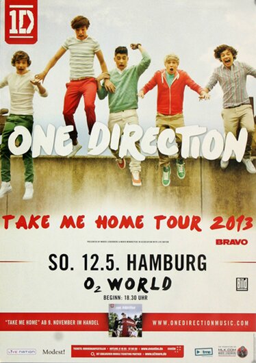 One Direction, Take Me Home, Hamburg, 2013 - Konzertplakat