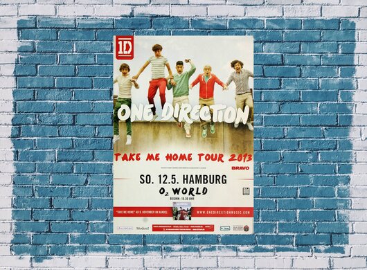 One Direction, Take Me Home, Hamburg, 2013 - Konzertplakat