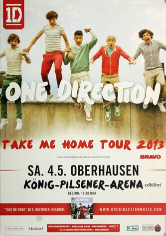 One Direction - Oberhausen, Oberhausen 2013 - Konzertplakat