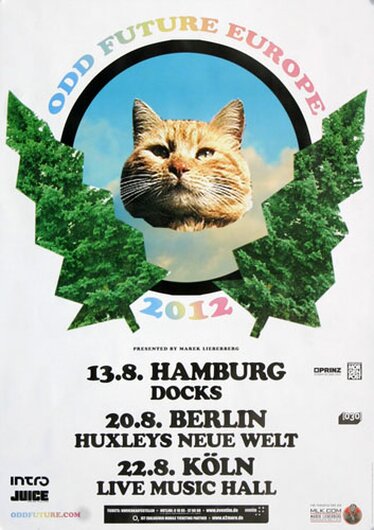 Odd Future - Europe, Tour 2012 - Konzertplakat
