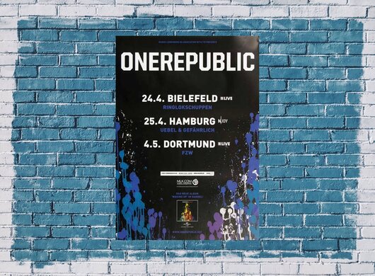 OneRepublic - The Mix, Tour 2010 - Konzertplakat