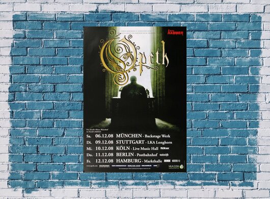 Opeth - Watershed, Tour 2008 - Konzertplakat