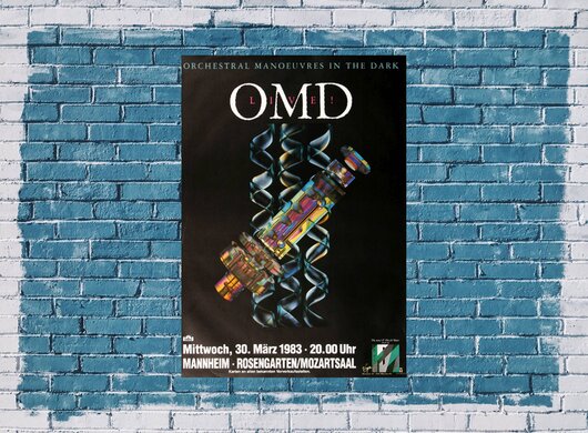 OMD - Dazzle Ships, Mannheim 1983 - Konzertplakat