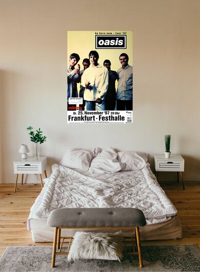 Oasis - Be Here Now, Frankfurt 1997 - Konzertplakat