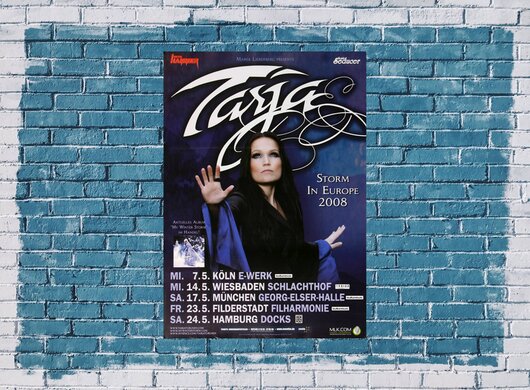 Nightwish - Storm In Europe, Tour 2008 - Konzertplakat