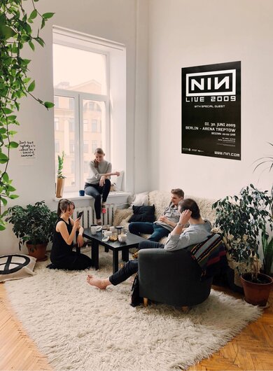 NIN   Nine Inch Nails - Live, Berlin 2009 - Konzertplakat