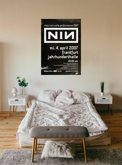 NIN   Nine Inch Nails - Performance , Frankfurt 2007 - Konzertplakat