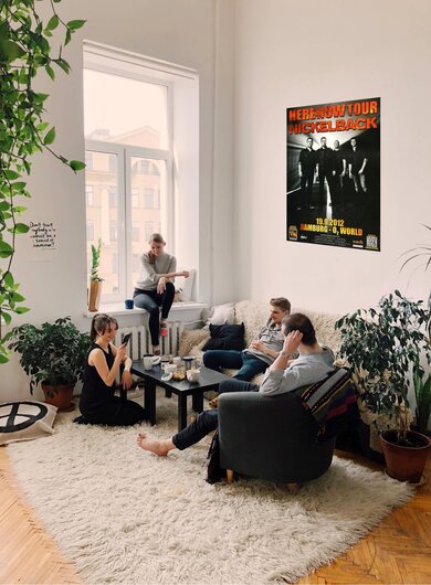 Nickelback - Here And Now , Hamburg 2012 - Konzertplakat