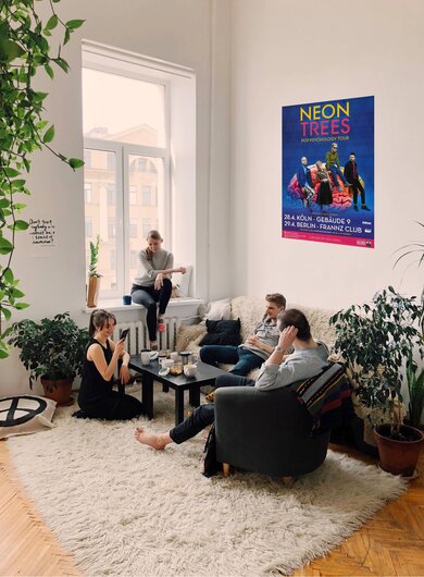 Neon Trees - Pop Psychology, Köln & Berlin 2014 - Konzertplakat