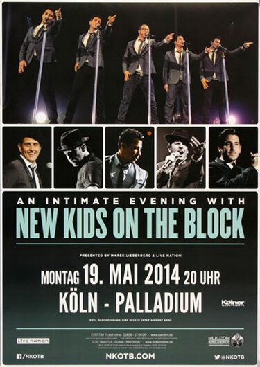 New Kids Of The Block - Livemix , Köln 2014 - Konzertplakat