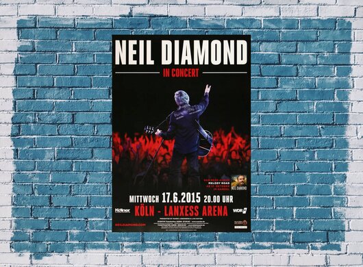 Neil Diamond - In Concert , Köln 2015 - Konzertplakat