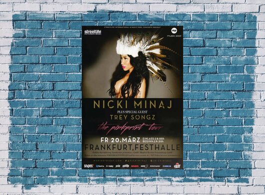 Nicki Minaj - The Pinkprint Tour, Frankfurt 2015 - Konzertplakat
