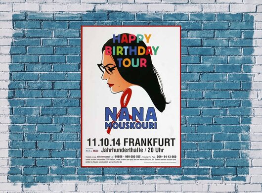 Nana Mouskouri - Happy, Frankfurt 2014 - Konzertplakat