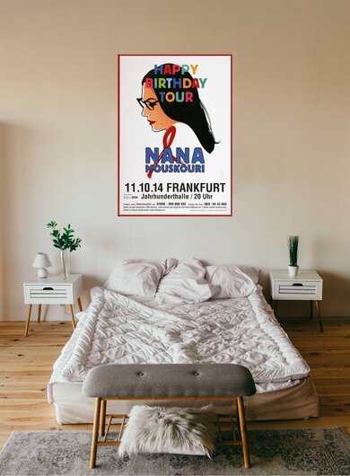 Nana Mouskouri - Happy, Frankfurt 2014 - Konzertplakat
