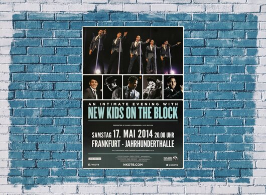 New Kids Of The Block - Livemix , Frankfurt 2014 - Konzertplakat