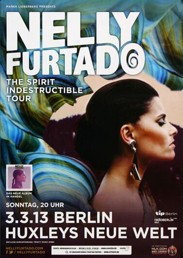 Nelly Furtado - Berlin, Berlin 2013 - Konzertplakat