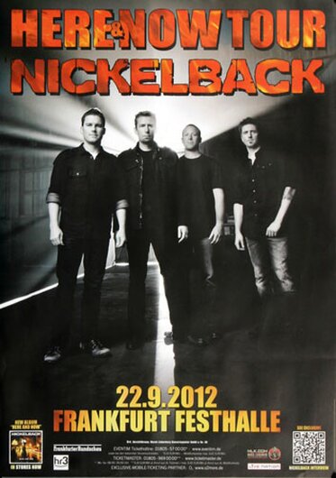 Nickelback - Here And Now , Frankfurt 2012 - Konzertplakat