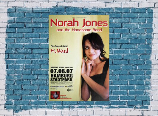 Norah Jones - Live At Last, Hamburg 2007 - Konzertplakat