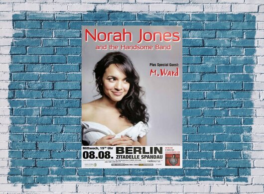 Norah Jones - Not Too Late, Berlin 2008 - Konzertplakat
