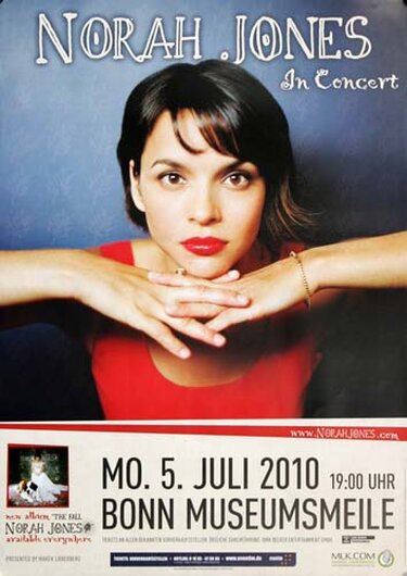 Norah Jones - Featuring, Bonn 2010 - Konzertplakat