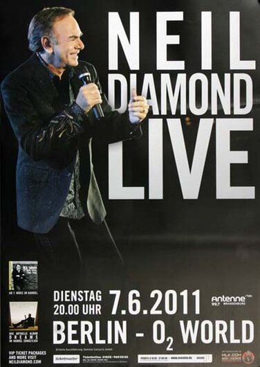 Neil Diamond - Berlin, Berlin 2011 - Konzertplakat