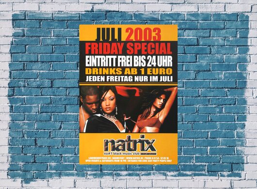 Natrix - Black Music,  2003 - Konzertplakat