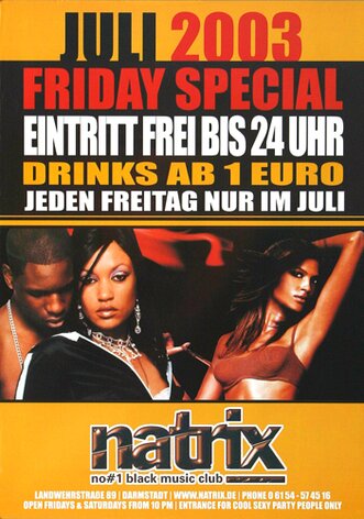 Natrix - Black Music,  2003 - Konzertplakat