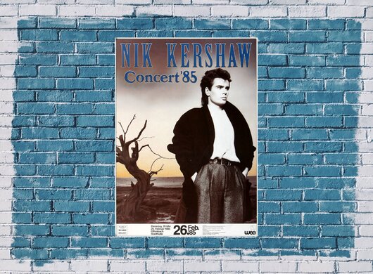 Nik Kershaw - When A Heart Beats, Frankfurt 1985 - Konzertplakat