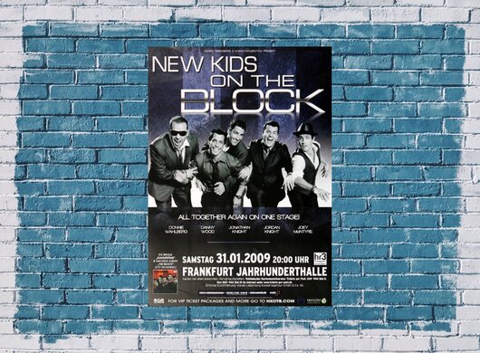 New Kids Of The Block - The Block, Frankfurt 2009 - Konzertplakat