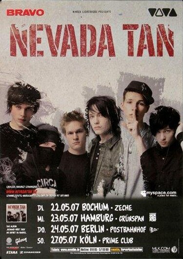 Nevada Tan - Niemand Hört Dich, Tour 2007 - Konzertplakat