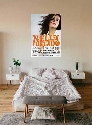Nelly Furtado - Get Loose, Wiesbaden 2008 - Konzertplakat