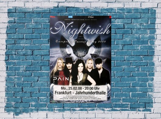 Nightwish - Passion, Frankfurt 2008 - Konzertplakat